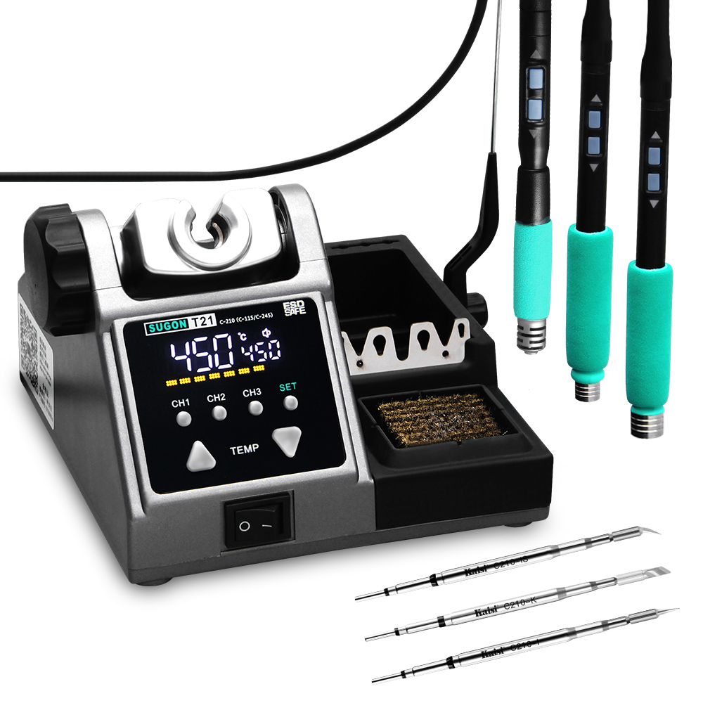 Soldering Iron Temperature Probe - Паяльная станция SUGON T21, совместимая с