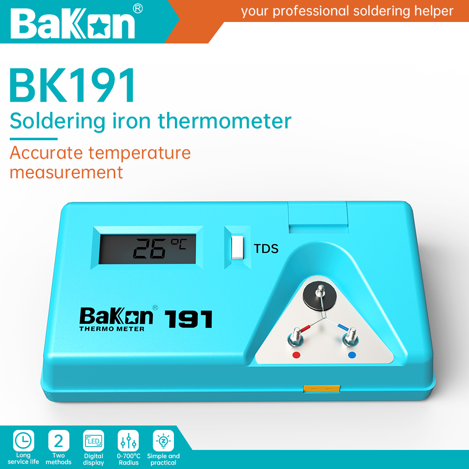 Soldering Iron Temperature Probe - Тестер жала паяльника Bakon BK191, термометр,