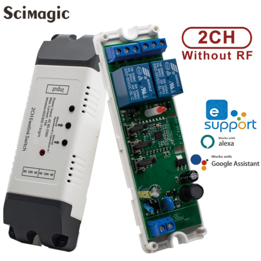 Relay Module 4 Channel - 2-канальный модуль интеллектуального переключателя Wi-Fi Реле