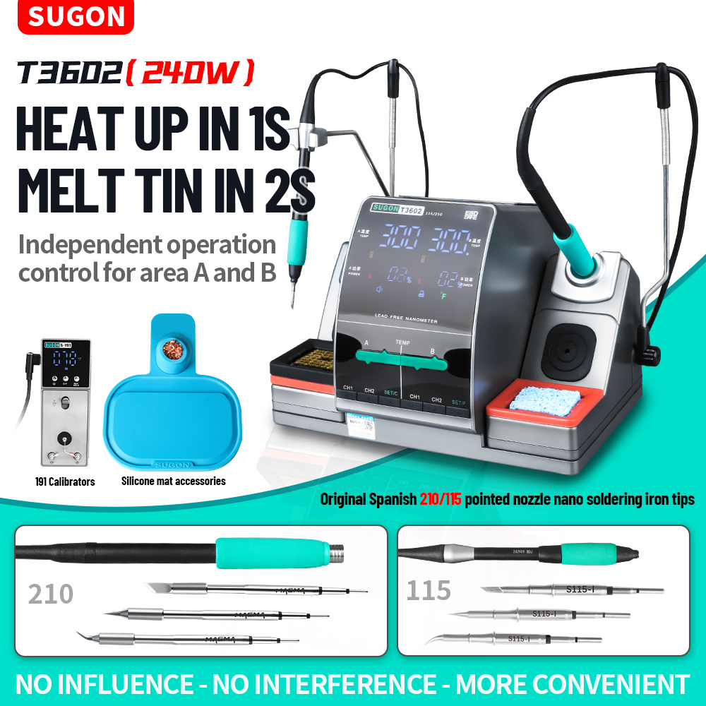Soldering Iron Temperature Probe - Паяльная станция SUGON T3602 240W с