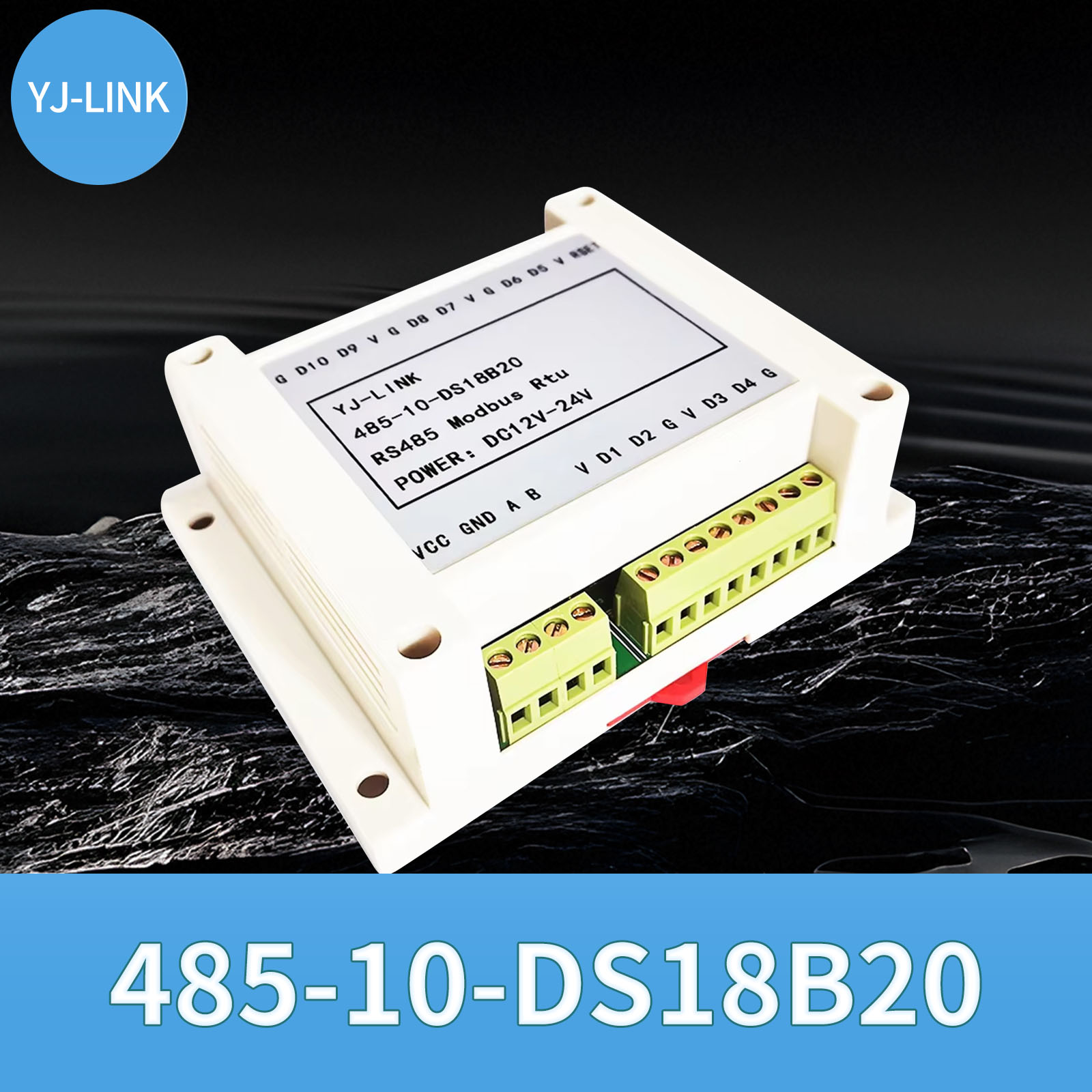 Ds18B20 - 10-канальный модуль сбора температуры DS18B20 RS485