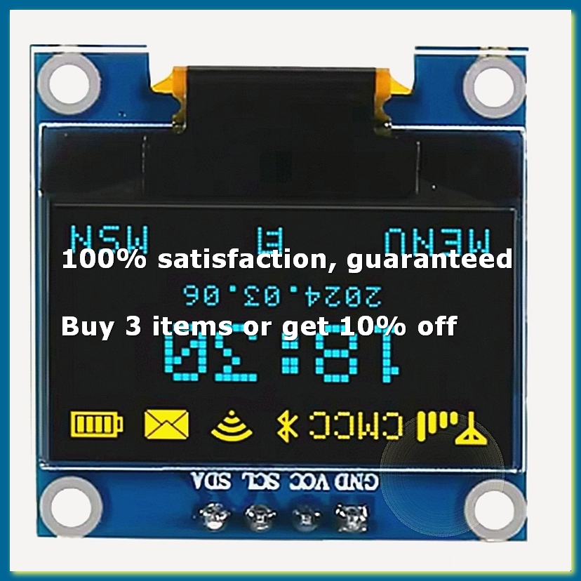Oled Display 0.96 - 0,96-дюймовый OLED-дисплей I2C IIC 128x64 SSD-1306,