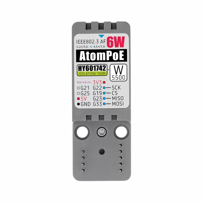 M5Stack Atomic PoE W5500: База – обзор и цена Ethernet W5500