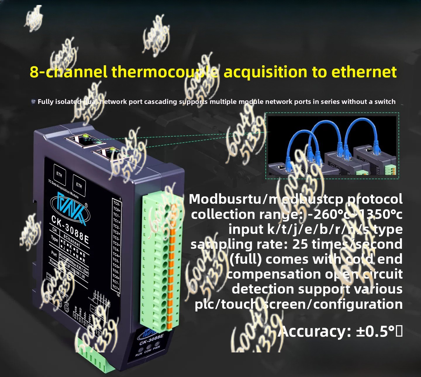 8-канальный полностью изолиров – обзор и цена Thermocouple Module K Type