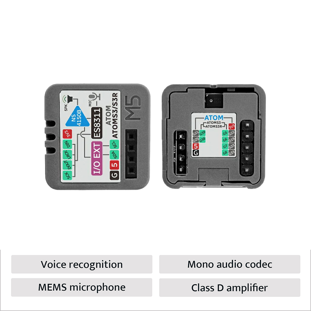Модуль M5Stack Atomic Voice Ba – обзор и цена Microphone Module