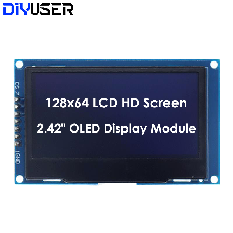 DIYUSER 2,4-дюймовый OLED LCD  – обзор и цена Oled Display 0.96