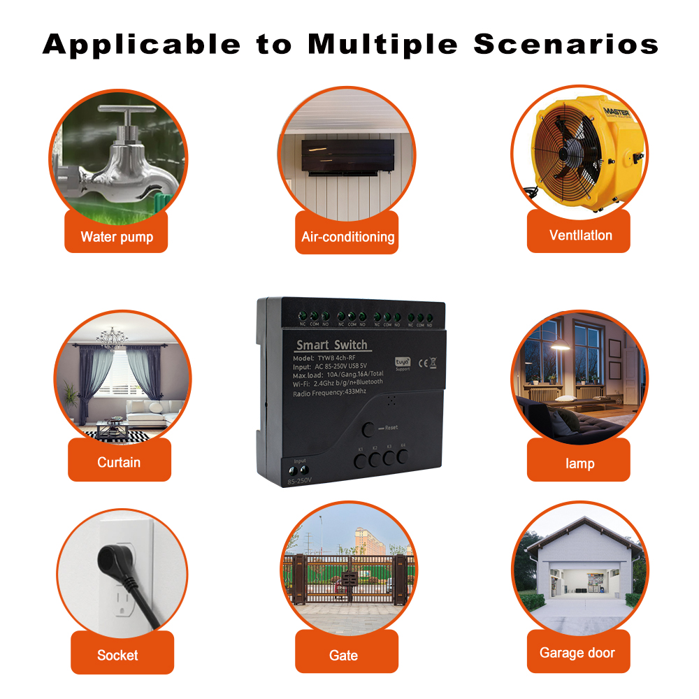 4-канальный модуль Tuya Smart  – обзор и цена Relay Module 4 Channel