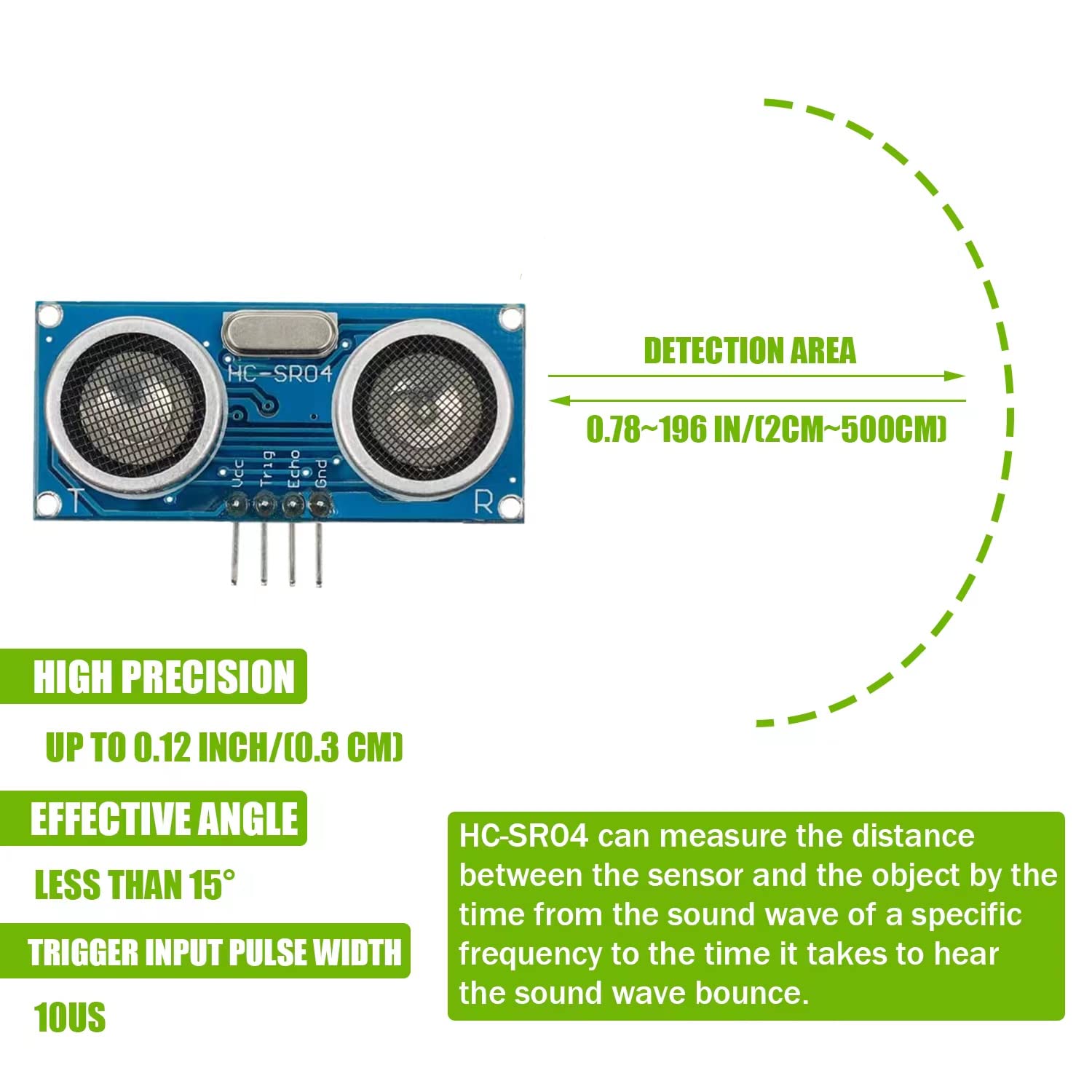10 шт. HC-SR04 модуль расстоян – обзор и цена Ultrasonic Sensor Hc-Sr04
