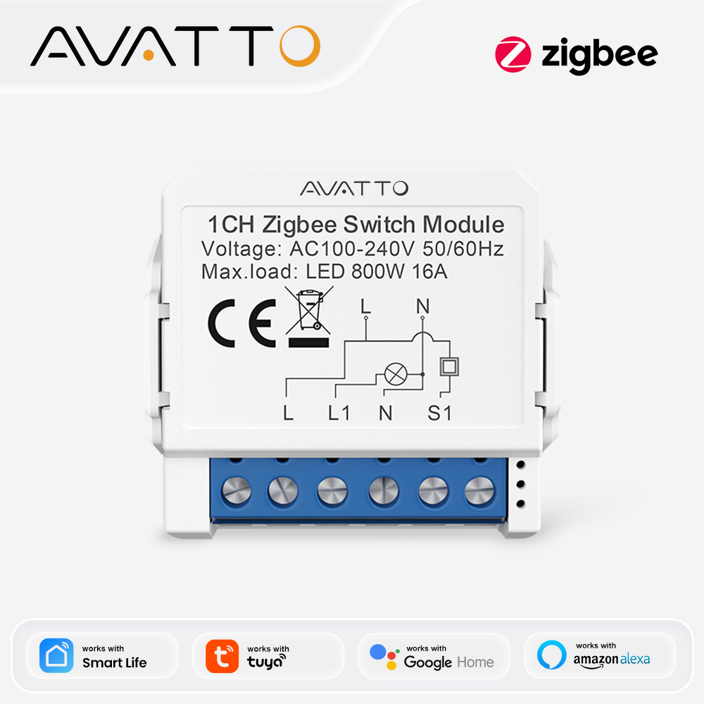 AVATTO ZigBee Tuya 1/2/3/4 Gan – обзор и цена Relay Module 1 Channel