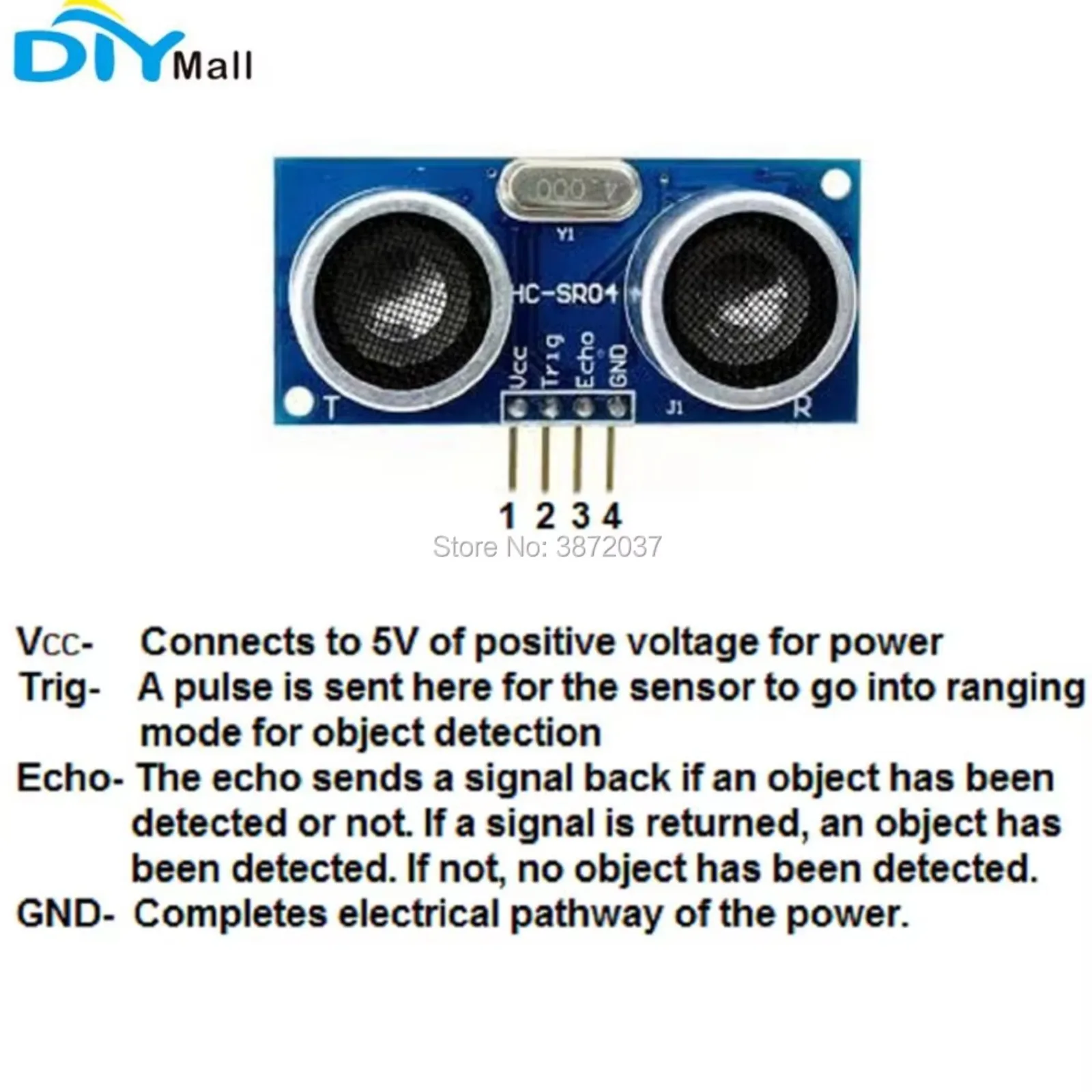 DIYmall HC-SR04 – ультразвуков – обзор и цена Ultrasonic Sensor Hc-Sr04